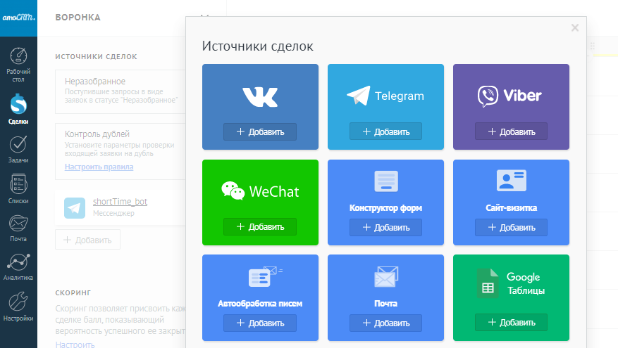 Интеграция с IP-телефонией amoCRM — звонки и чаты